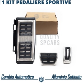 Car PEDAL Covers for VW T-Roc AUTOMATIC Gearbox | Sports Pedals Aluminum and Non-slip Rubber
