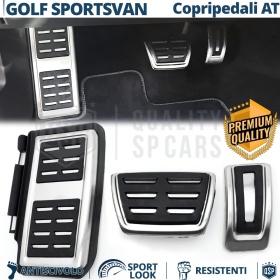 CUBRE PEDALES Deportivos para VW Golf Sportsvan Cambio AUTOMÁTICO | Pedales de Aluminio y Goma Antideslizante
