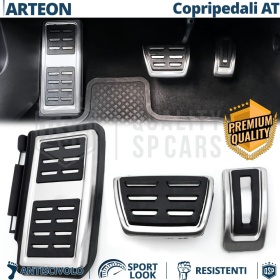 COUVRE PÉDALES Sport pour VW Arteon Transmission AUTOMATIQUE |  Aluminium et Caoutchouc
