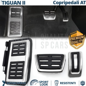 Car PEDAL Covers for VW Tiguan 2 AUTOMATIC Gearbox | Sports Pedals Aluminum and Non-slip Rubber