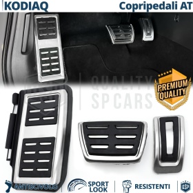 CUBRE PEDALES Deportivos para Skoda Kodiaq Cambio AUTOMÁTICO | Pedales de Aluminio y Goma Antideslizante
