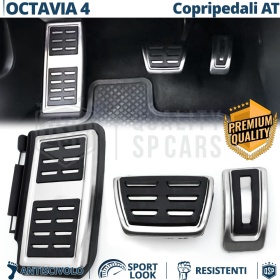 CUBRE PEDALES Deportivos para Skoda Octavia 4 Cambio AUTOMÁTICO | Pedales de Aluminio y Goma Antideslizante