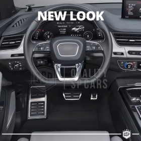 CUBRE PEDALES Deportivos para Audi Q8 Cambio AUTOMÁTICO | Pedales de Aluminio Goma Antideslizante