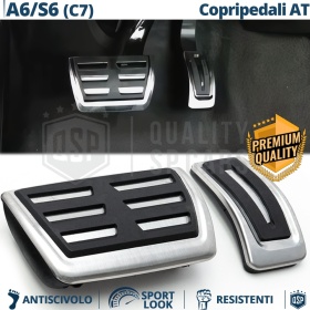 CUBRE PEDALES Deportivos para Audi A6 C7 Cambio AUTOMÁTICO | Pedales Aluminio Antideslizante CUBRE PEDALES Deportivos para Audi A6 C7 Cambio AUTOMÁTICO | Pedales Aluminio Antideslizante