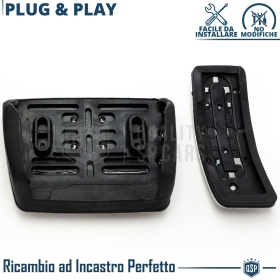 CUBRE PEDALES Deportivos para Audi A6 C7 Cambio AUTOMÁTICO | Pedales Aluminio Antideslizante CUBRE PEDALES Deportivos para Audi A6 C7 Cambio AUTOMÁTICO | Pedales Aluminio Antideslizante