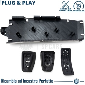 Car PEDAL Covers for Audi A7 C7 Manual Transmission | Aluminum and Non-slip Rubber Sports Pedals