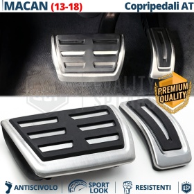 CUBRE PEDALES Deportivos para Porsche Macan 13-18 AUTOMÁTICO | Pedales de Aluminio Goma Antideslizante