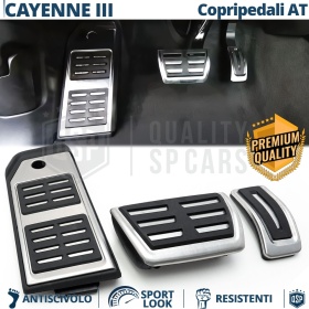 CUBRE PEDALES Deportivos para Porsche Cayenne 3 AUTOMÁTICO | Pedales de Aluminio Goma Antideslizante