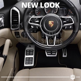 CUBRE PEDALES Deportivos para Porsche Cayenne 3 AUTOMÁTICO | Pedales de Aluminio Goma Antideslizante