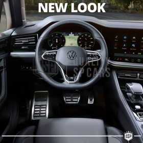 Sport PEDALKAPPEN für VW Touareg 3 AUTOMATIKGETRIEBE | Pedalabdeckungen aus Aluminium
