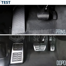 Sport PEDALKAPPEN für VW Touareg 3 AUTOMATIKGETRIEBE | Pedalabdeckungen aus Aluminium