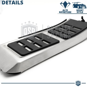 Car PEDAL Covers for Audi A4 B8 Manual Transmission | Aluminum and Non-slip Rubber Sports Pedals
