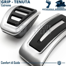 Car PEDAL Covers for Audi A4 B8 Manual Transmission | Aluminum and Non-slip Rubber Sports Pedals