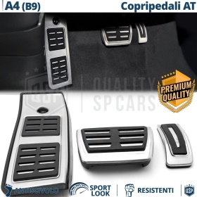 COUVRE PÉDALES Sport pour AUDI A4 B9 Transmission AUTOMATIQUE | Aluminium et Caoutchouc Antidérapant