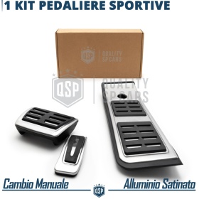 COUVRE PÉDALES Sport pour AUDI A4 B9 Transmission AUTOMATIQUE | Aluminium et Caoutchouc Antidérapant