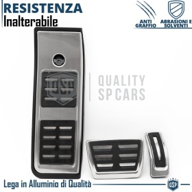 COUVRE PÉDALES Sport pour AUDI A4 B9 Transmission AUTOMATIQUE | Aluminium et Caoutchouc Antidérapant