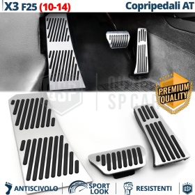 Car PEDAL Covers for BMW X3 F25 10-14 AUTOMATIC Transmission | Sports Pedals Aluminum and Rubber Car PEDAL Covers for BMW X3 F25 10-14 AUTOMATIC Transmission | Sports Pedals Aluminum and Rubber