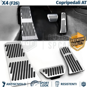 Car PEDAL Covers for BMW X4 F26 AUTOMATIC Transmission | Sports Pedals Aluminum and Rubber Car PEDAL Covers for BMW X4 F26 AUTOMATIC Transmission | Sports Pedals Aluminum and Rubber