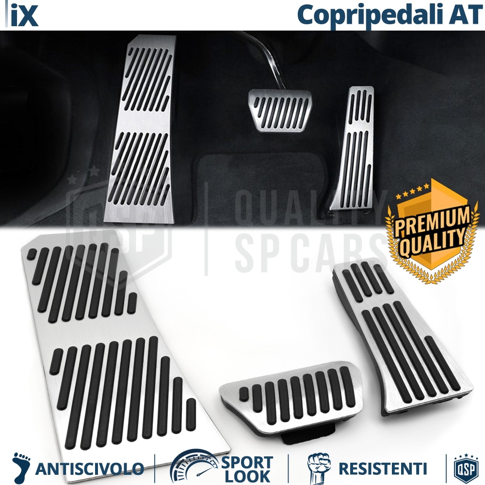 CUBRE PEDALES Deportivos para BMW iX AUTOMÁTICO | Pedales de Aluminio y Goma Antideslizante