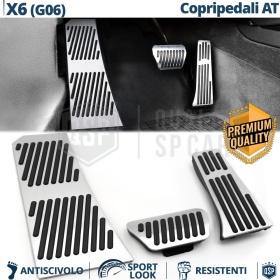 CUBRE PEDALES Deportivos para BMW X6 G06 AUTOMÁTICO | Pedales de Aluminio y Goma Antideslizante