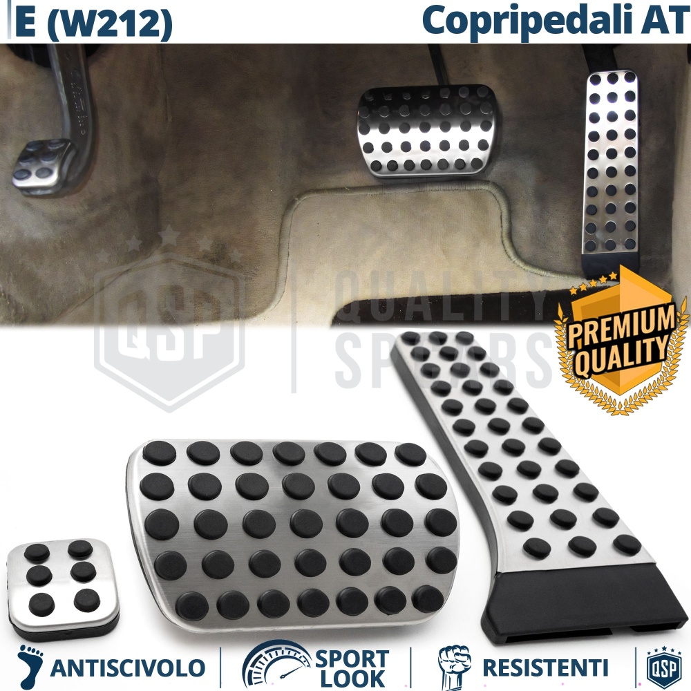 CUBRE PEDALES AMG para Mercedes Clase E W212 Caja de Cambios Automática | Pedales Aluminio y Goma Antideslizante CUBRE PEDALES AMG para Mercedes Clase E W212 Caja de Cambios Automática | Pedales Aluminio y Goma Antideslizante