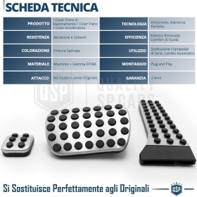 CUBRE PEDALES AMG para Mercedes Clase E W212 Caja de Cambios Automática | Pedales Aluminio y Goma Antideslizante CUBRE PEDALES AMG para Mercedes Clase E W212 Caja de Cambios Automática | Pedales Aluminio y Goma Antideslizante