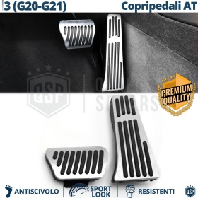 CUBRE PEDALES Deportivos para BMW Serie 3 G20 desde 2022 AUTOMÁTICO | Pedales de Aluminio y Goma Antideslizante