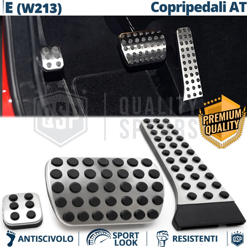 Car PEDAL Covers AMG for Mercedes E Class W213 AUTOMATIC Gearbox | Aluminum and Non-slip Rubber Pedals Car PEDAL Covers AMG for Mercedes E Class W213 AUTOMATIC Gearbox | Aluminum and Non-slip Rubber Pedals