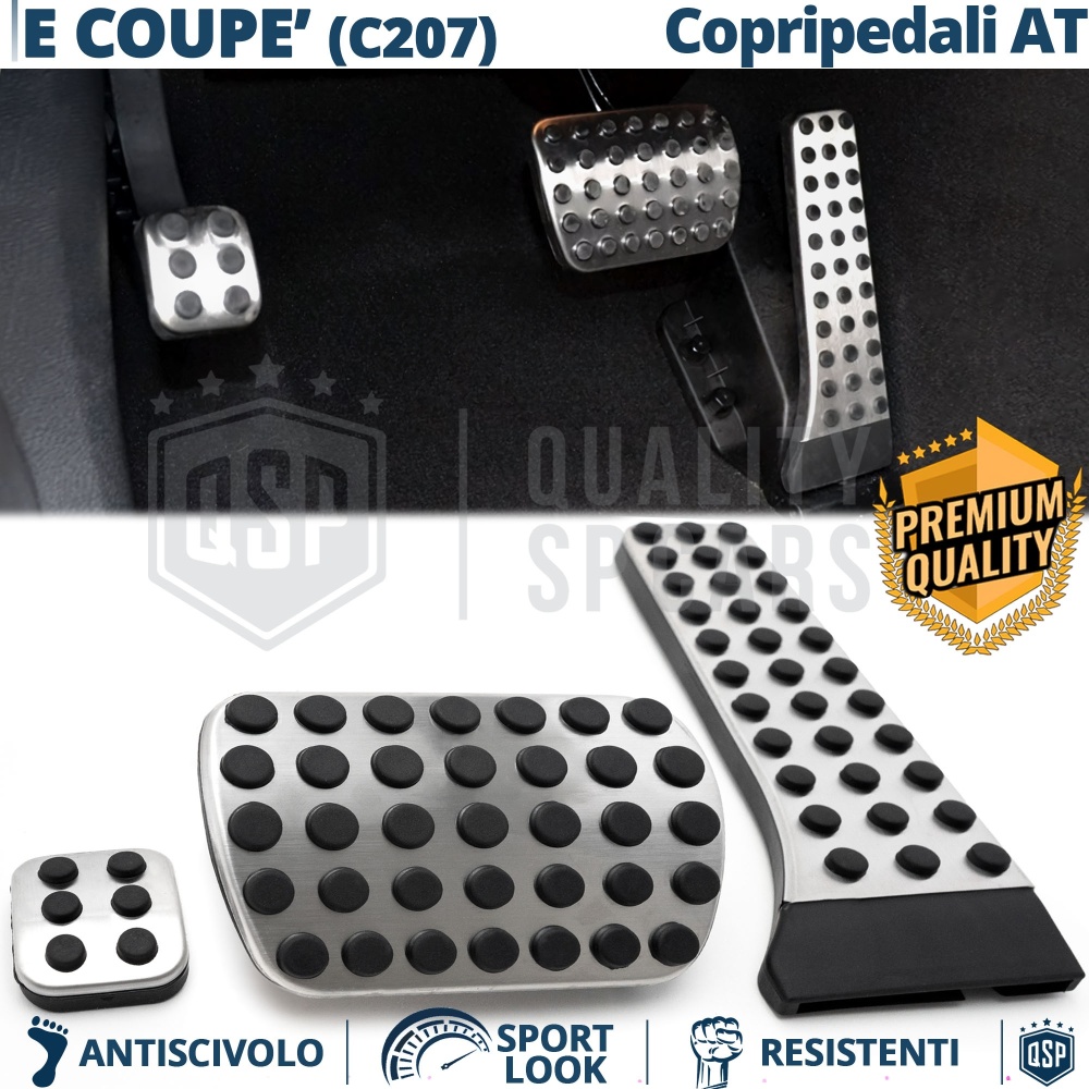 Car PEDAL Covers AMG for Mercedes E Class Coupé C207 AUTOMATIC Gearbox | Aluminum and Non-slip Rubber Pedals Car PEDAL Covers AMG for Mercedes E Class Coupé C207 AUTOMATIC Gearbox | Aluminum and Non-slip Rubber Pedals