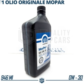 Engine OIL 0W-30 MOPAR ORIGINAL Fully Synthetic for Gasoline and Diesel Engines | MADE in USA | 946ml.