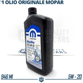 ACEITE DE MOTOR 5W-20 MOPAR ORIGINAL Sintético para Motores Gasolina | HECHO en EE.UU. | 946ml.