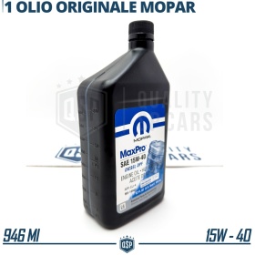 ACEITE DE MOTOR 15W-40 MOPAR ORIGINAL Sintético para Motores Diesel o Gas | HECHO en EE.UU. | 946ml.