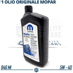 ACEITE DE MOTOR 5W-40 MOPAR ORIGINAL Sintético para Motores Gasolina e Diésel | HECHO en EE.UU. | 946ml.