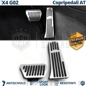 CUBRE PEDALES Deportivos para BMW X4 G02 desde 2021 AUTOMÁTICO | Pedales de Aluminio y Goma Antideslizante