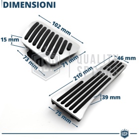 CUBRE PEDALES Deportivos para BMW X4 G02 desde 2021 AUTOMÁTICO | Pedales de Aluminio y Goma Antideslizante