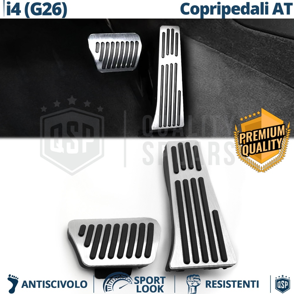 CUBRE PEDALES Deportivos para BMW i4 G26 AUTOMÁTICO | Pedales de Aluminio y Goma Antideslizante