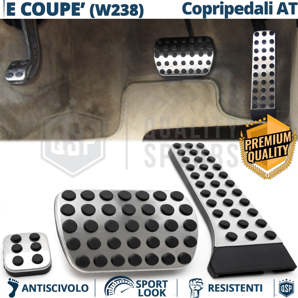 Car PEDAL Covers AMG for Mercedes E Class Coupé W238 AUTOMATIC Gearbox | Aluminum and Non-slip Rubber Pedals Car PEDAL Covers AMG for Mercedes E Class Coupé W238 AUTOMATIC Gearbox | Aluminum and Non-slip Rubber Pedals