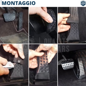 COPRIPEDALI AMG Per Mercedes EQE Cambio AUTOMATICO | Pedaliera in Alluminio e Gomma