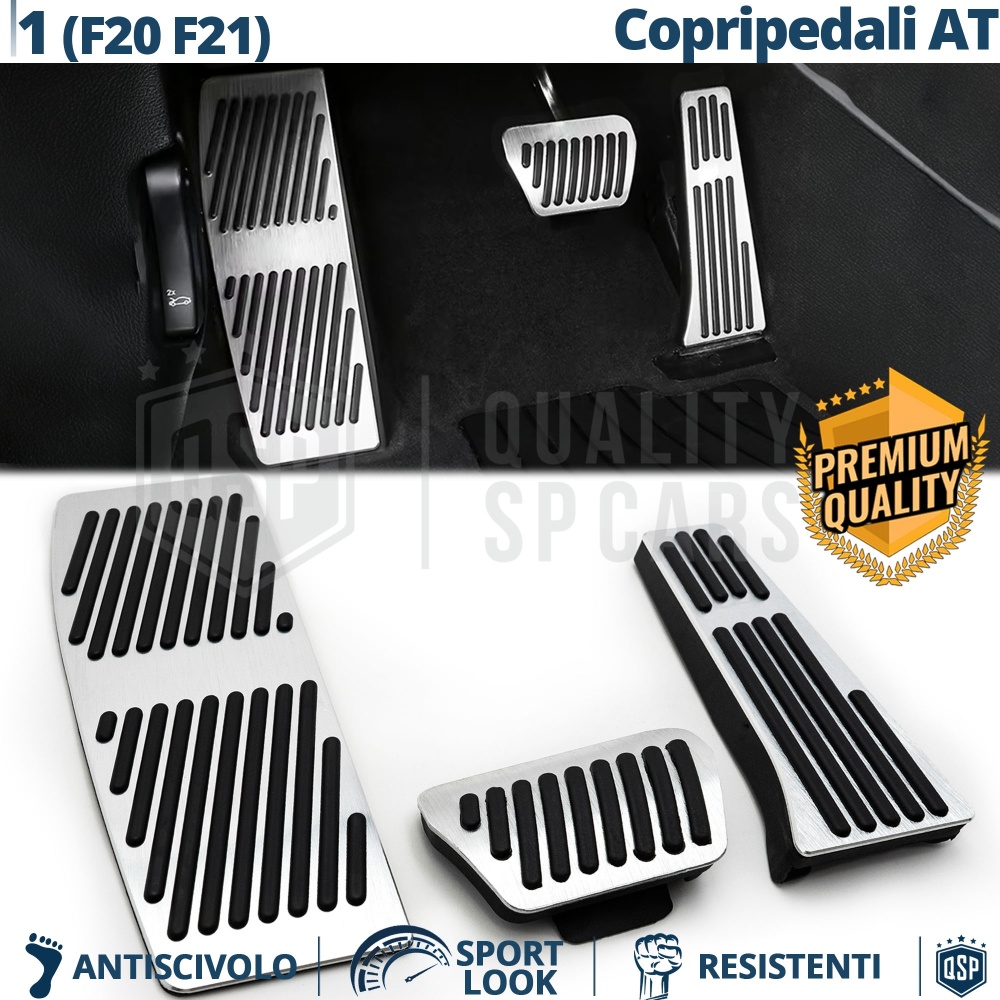 Car PEDAL Covers for BMW 1 Series F20 F21 AUTOMATIC | Aluminum and Non-slip Rubber Sports Pedals Car PEDAL Covers for BMW 1 Series F20 F21 AUTOMATIC | Aluminum and Non-slip Rubber Sports Pedals