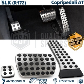 Car PEDAL Covers AMG for Mercedes SLK R172 AUTOMATIC Gearbox | Aluminum and Non-slip Rubber Pedals