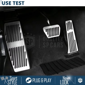 Car PEDAL Covers for BMW 4 Series F32 F33 F36 AUTOMATIC | Aluminum and Non-slip Rubber Sports Pedals