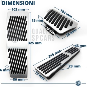 Car PEDAL Covers for BMW 4 Series F32 F33 F36 AUTOMATIC | Aluminum and Non-slip Rubber Sports Pedals