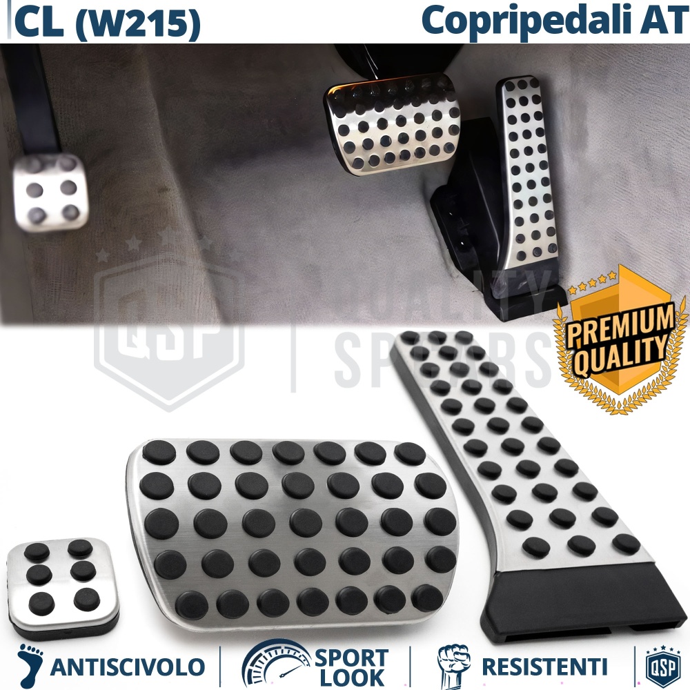 CUBRE PEDALES AMG para Mercedes CL C215 Caja de Cambios Automática | Pedales Aluminio y Goma Antideslizante