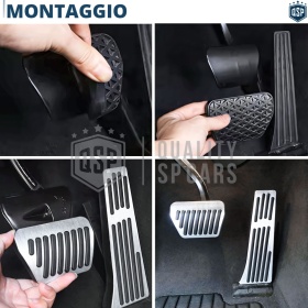Car PEDAL Covers for BMW X5 E70 AUTOMATIC Transmission | Aluminum and Rubber Sports Pedals Car PEDAL Covers for BMW X5 E70 AUTOMATIC Transmission | Aluminum and Rubber Sports Pedals