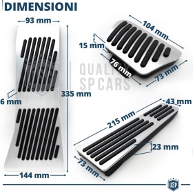Car PEDAL Covers for BMW X5 E70 AUTOMATIC Transmission | Aluminum and Rubber Sports Pedals Car PEDAL Covers for BMW X5 E70 AUTOMATIC Transmission | Aluminum and Rubber Sports Pedals