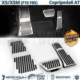 Car PEDAL Covers for BMW X5 F15 F85 AUTOMATIC | Aluminum and Rubber Sports Pedals Car PEDAL Covers for BMW X5 F15 F85 AUTOMATIC | Aluminum and Rubber Sports Pedals