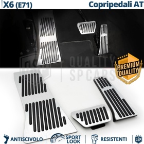 Car PEDAL Covers for BMW X6 E71 AUTOMATIC | Aluminum and Rubber Sports Pedals Car PEDAL Covers for BMW X6 E71 AUTOMATIC | Aluminum and Rubber Sports Pedals