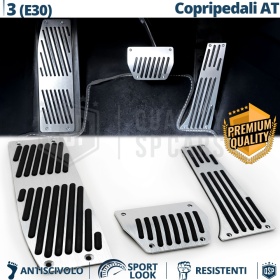 CUBRE PEDALES Deportivos para BMW Serie 3 E30 Cambios Automático | Pedales de Aluminio y Goma Antideslizante