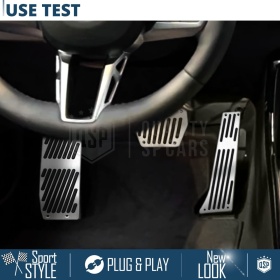 CUBRE PEDALES Deportivos para BMW M3 E46 Cambios Automático | Pedales de Aluminio y Goma Antideslizante