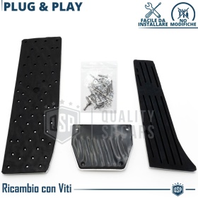 CUBRE PEDALES Deportivos para BMW M3 E46 Cambios Automático | Pedales de Aluminio y Goma Antideslizante